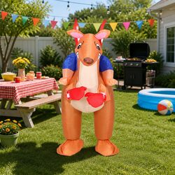 Inflatable Kangaroo Costume Adult Unisex Fancy Dress Party Halloween Cosplay
