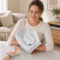 Hand Massager with Heat Compression Air Massage 5 Intensity Levels 3 Modes