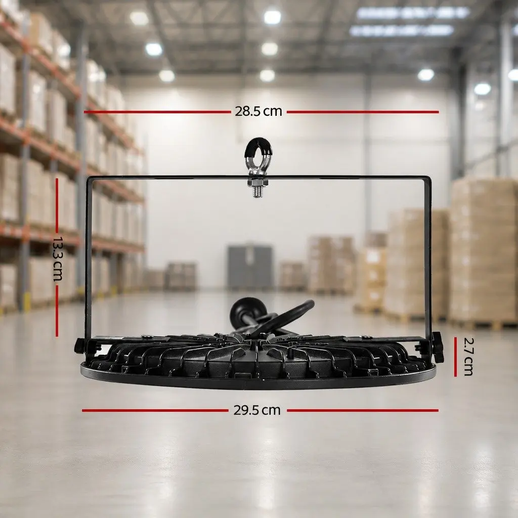 High Bay Light 150W LED Industrial Ceiling Lamp Black Honeycomb Aluminium Heat Sink