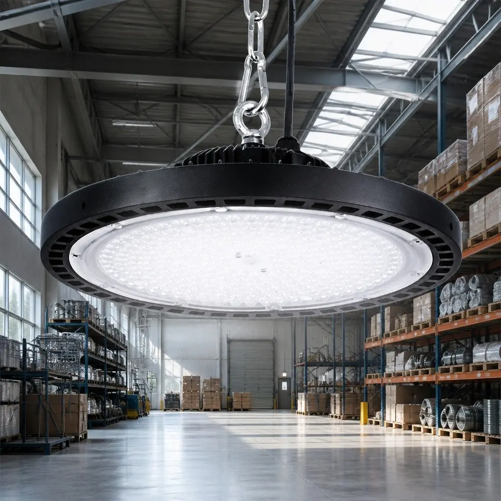 LED High Bay Light 200W Epistar Chips Honeycomb Aluminium Black