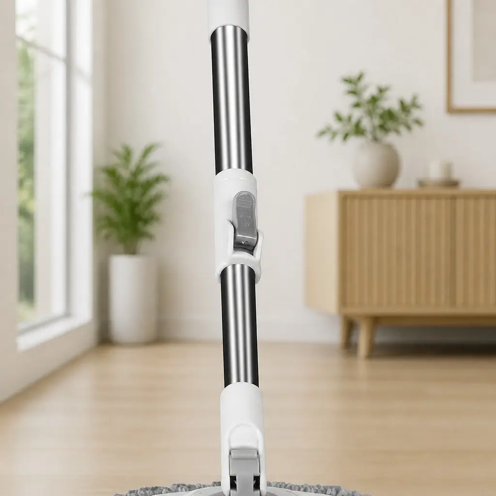 Mop and Bucket Set Wet Dry Cleaning Microfibre Mop Head Hard Floor
