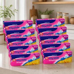 Medium Storage Bags with Sliding Closure Food Pantry Organisation 150 Pack