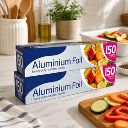 Aluminium Foil Roll 150m x 30cm Heavy Duty Kitchen Cooking Baking Food Storage