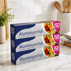 Aluminium Foil Roll 150m x 30cm Heavy Duty Kitchen Cooking Baking Food Storage