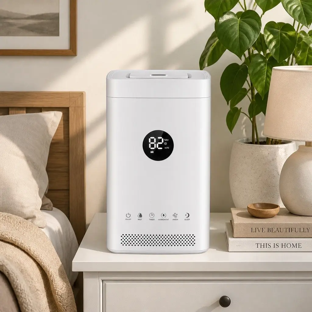 Ultrasonic Humidifier Air Purifier Smart Auto Humidity Control 3.5L White