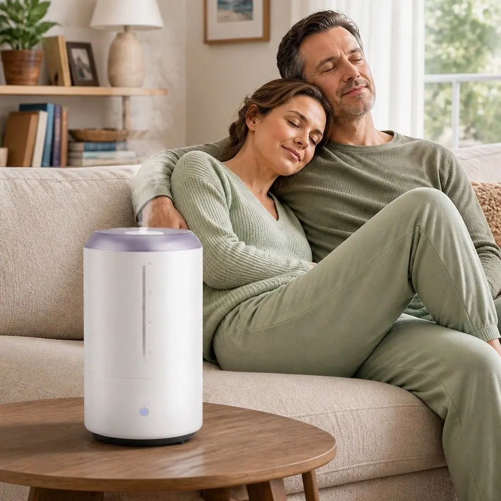 Ultrasonic Humidifier Aroma Diffuser Top Fill 4L Quiet White