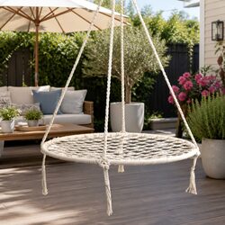 Hammock Chair Outdoor Tree Swing Hanging Seat 100cm Indoor Relaxation Nest Web