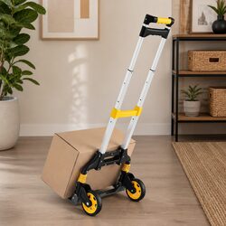 Folding Hand Truck Portable Luggage Trolley Lightweight Travel Cart 80kg