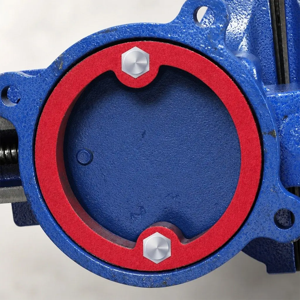 Bench Vice Anvil 200mm Swivel Base Cast Iron Blue Woodworking Tool