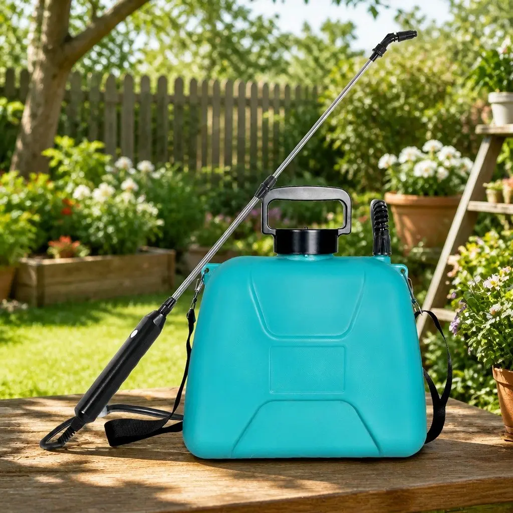 5L Electric Garden Sprayer 3 Nozzles Telescopic Rod Portable Farm Watering Tool