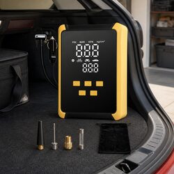12V Portable Tire Inflator 150PSI Car Bicycle Motorcycle Air Compressor LED