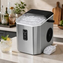 Portable Ice Maker Machine Bullet Ice Cube Tray 12kg Daily Output Countertop