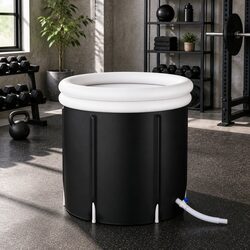 Inflatable Ice Bath Tub 75X75CM Portable Folding Bathtub Spa Recovery Indoor