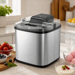 Ice Cream Maker Machine 2L Capacity Gelato Sorbet Frozen Yogurt Homemade Treats
