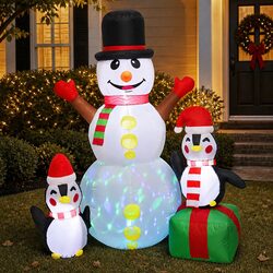 Inflatable Christmas Snowman 1.8M LED Lights Outdoor Garden Yard Holiday