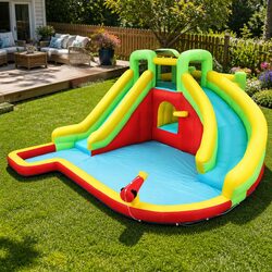 Kids Inflatable Water Slide Park Jumping Castle Trampoline Climbing Wall