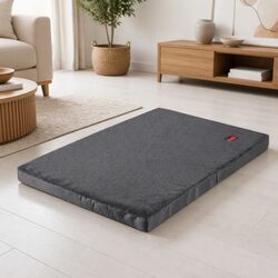 Foldable Pet Bed Dog Puppy Mattress Soft Washable Cover Large Grey Sleep Mat
