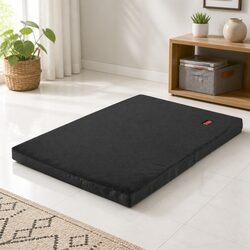 Foldable Pet Bed Medium Black Dog Puppy Orthopedic Portable Washable Cover