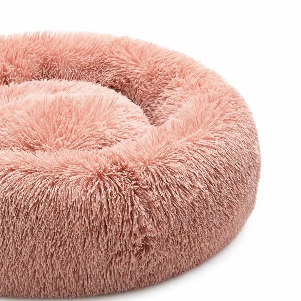 Pet Bed Donut Calming Cushion XXL Pink