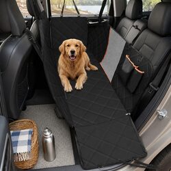 Pet Car Back Seat Cover Dog Hammock Waterproof Anti-Scratch Mesh Window