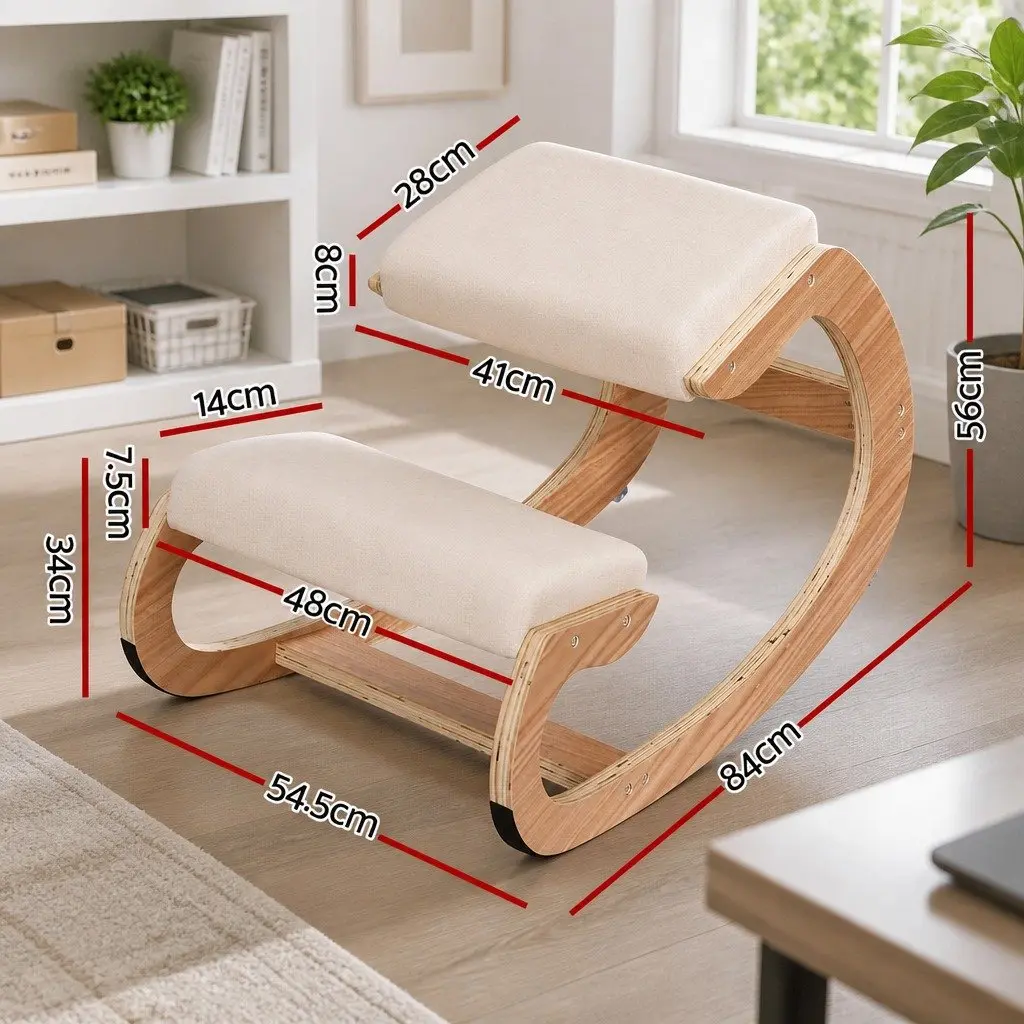 Kneeling Chair Ergonomic Posture Balance Stool Home Office Gaming Memory Foam