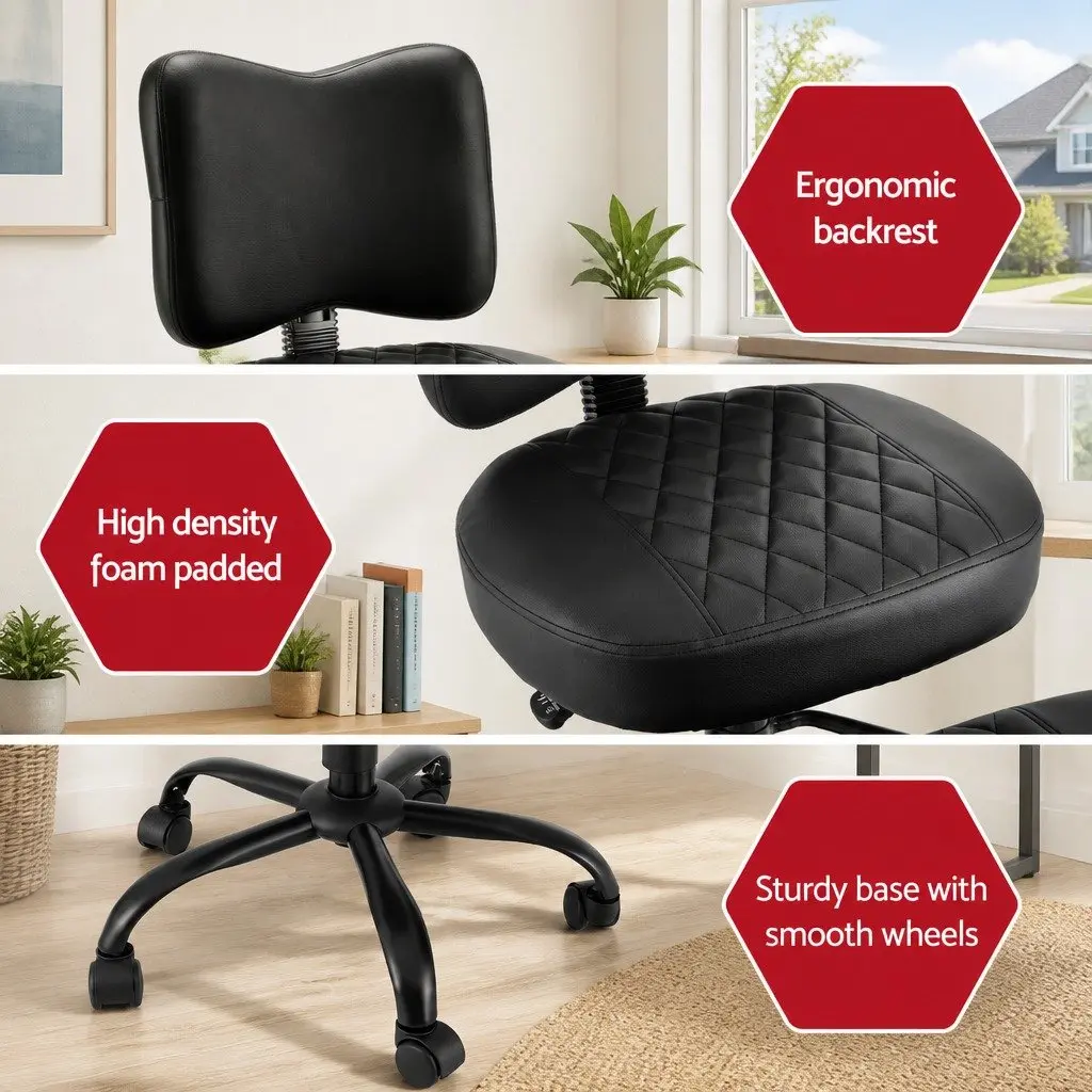Kneeling Chair Cross Legged Meditation Seat Adjustable Height Office Desk