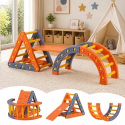 Kids Climbing Frame Set Slide Indoor Outdoor Toddler Activity Toys Pikler