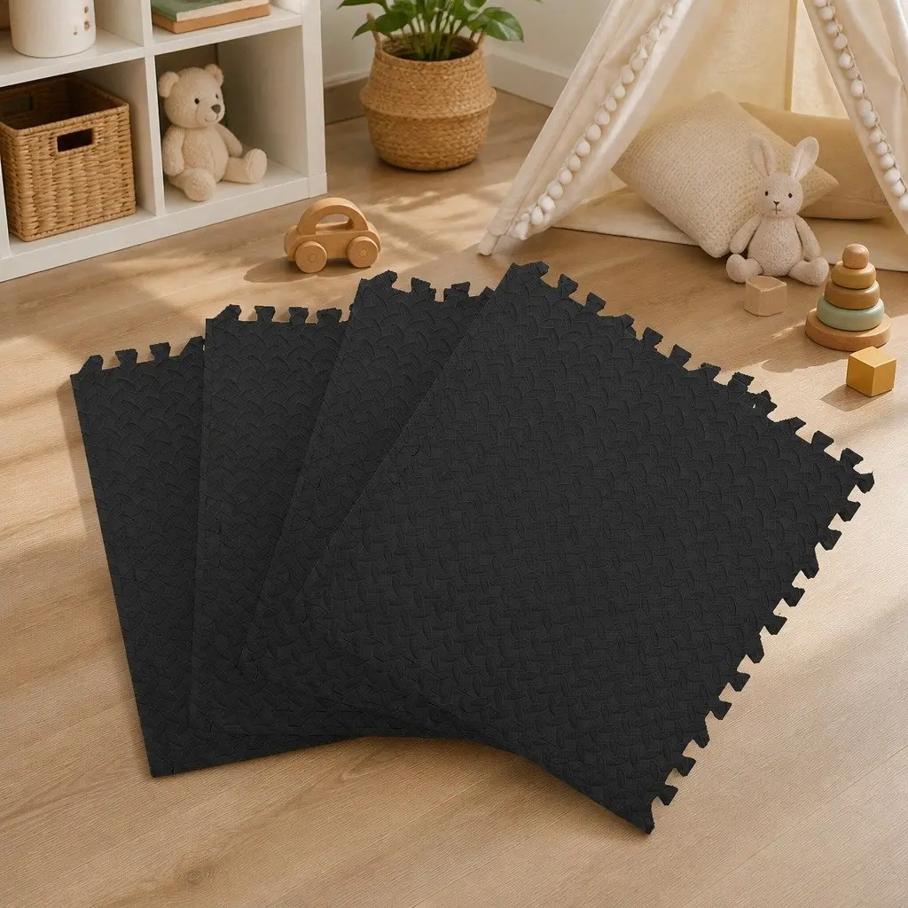 Kids EVA Foam Play Mat Interlocking Soft Playmat 60cm Squares
