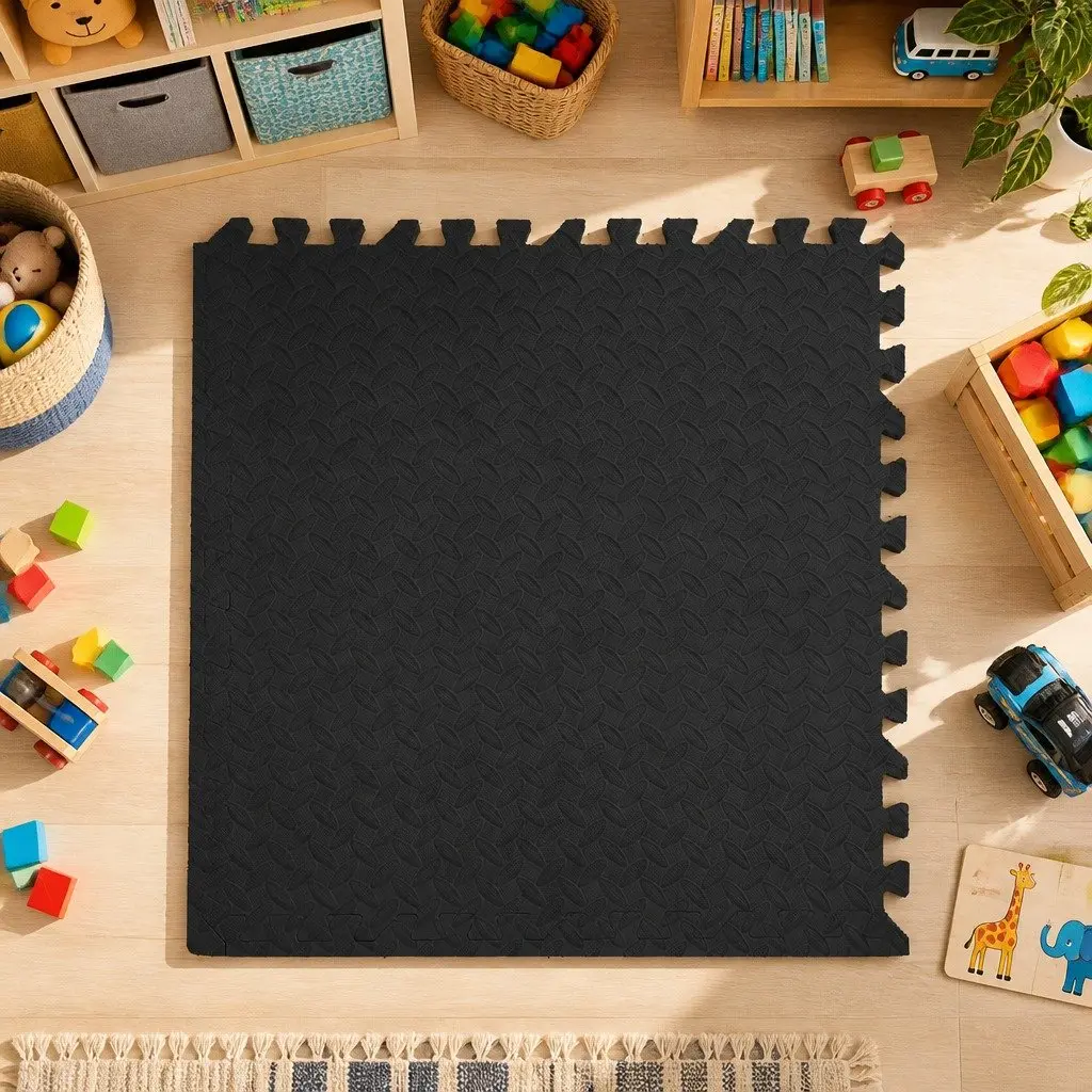 Kids EVA Foam Play Mat Interlocking Soft Playmat 60cm Squares