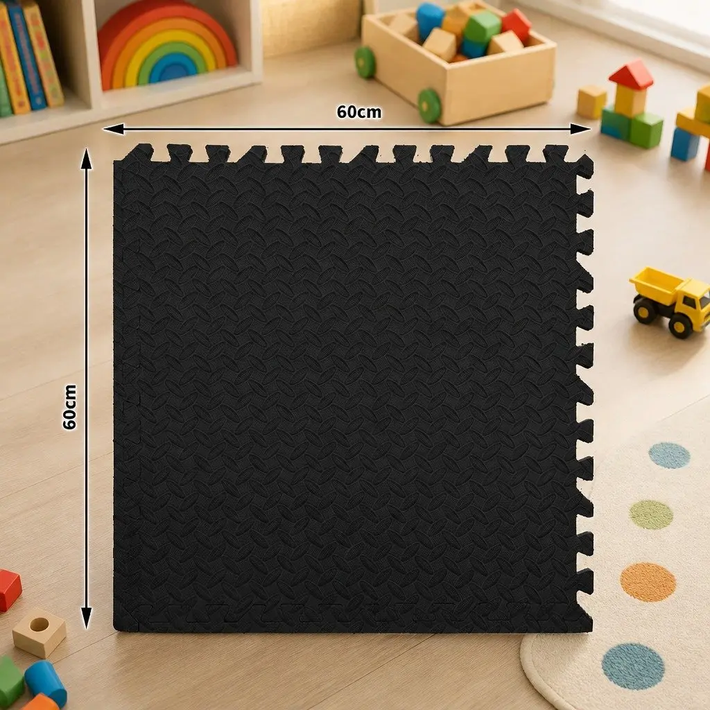 Kids EVA Foam Play Mat Interlocking Soft Playmat 60cm Squares