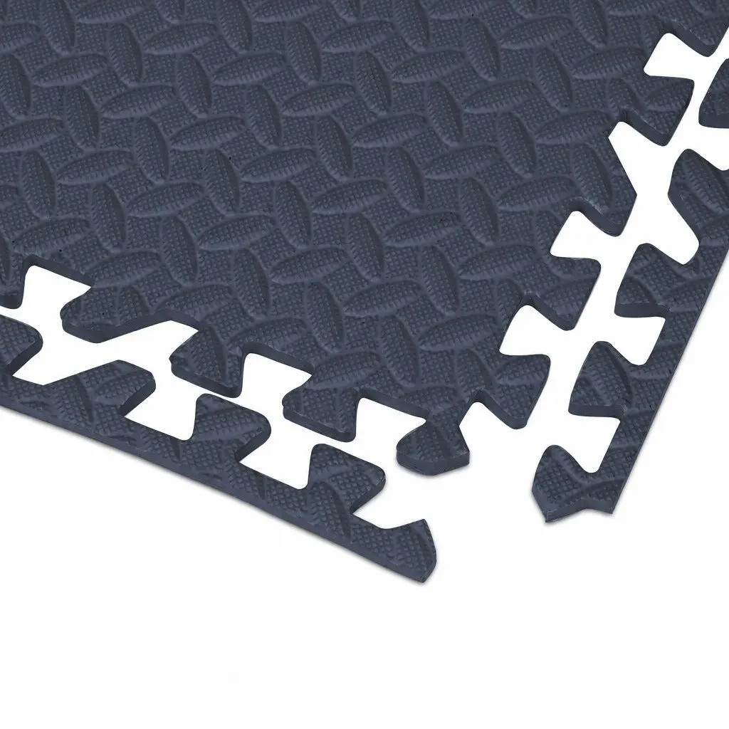 Kids EVA Foam Play Mat Tiles Interlocking Soft Padded Floor Puzzle 60x60cm Navy
