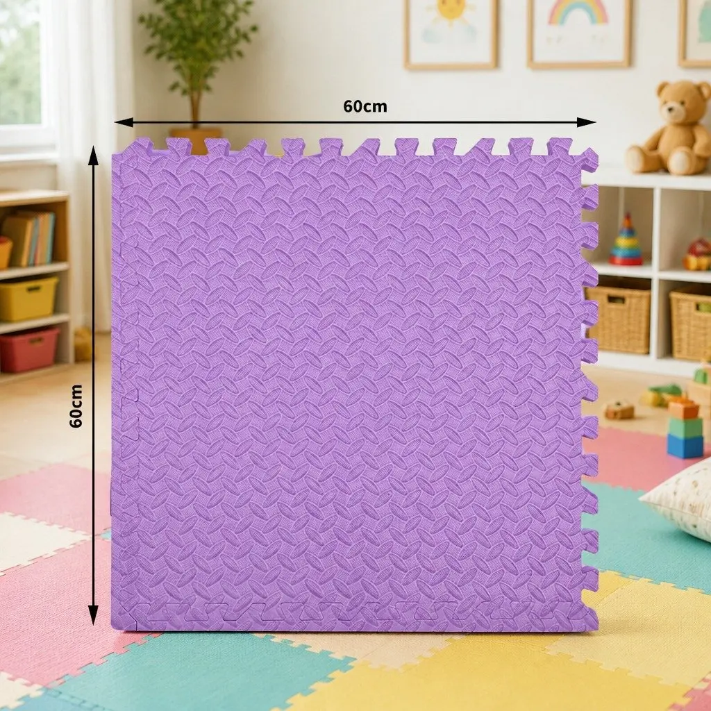 Kids EVA Foam Play Mat Tiles Soft Puzzle Floor Mats 60cm Interlocking Multi Colour