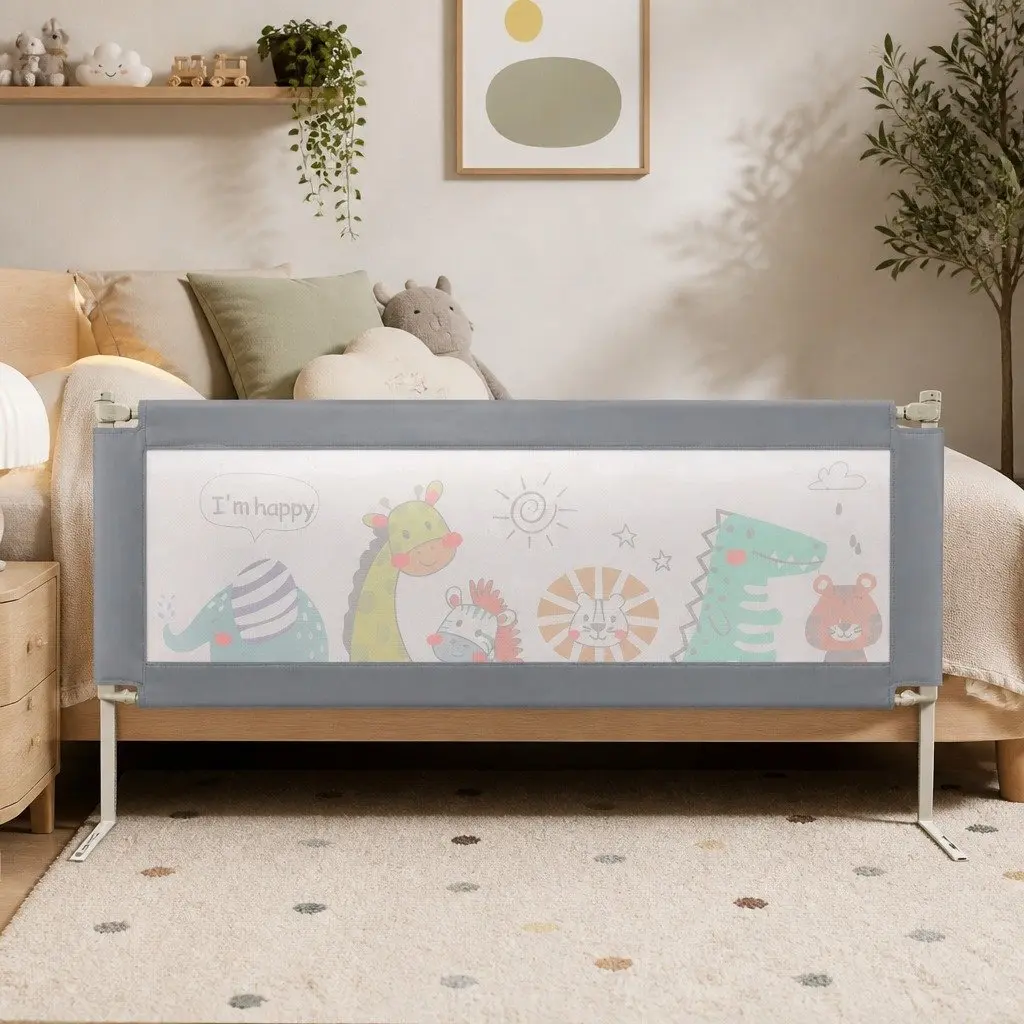 Kids Baby Safety Bed Rail Guard Large Adjustable Height Bedside Protection