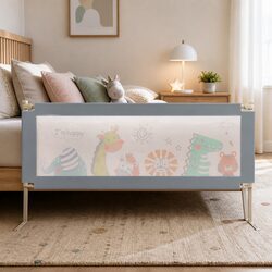 Kids Baby Bed Rail Guard Safety Single Adjustable Height Folding Bedside