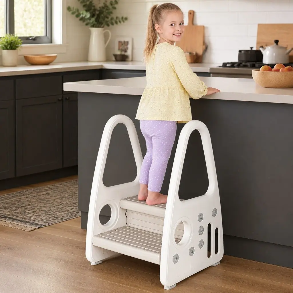Kids Step Stool Ladder Tower Kitchen Bathroom Helper Toddler Stepping Stool