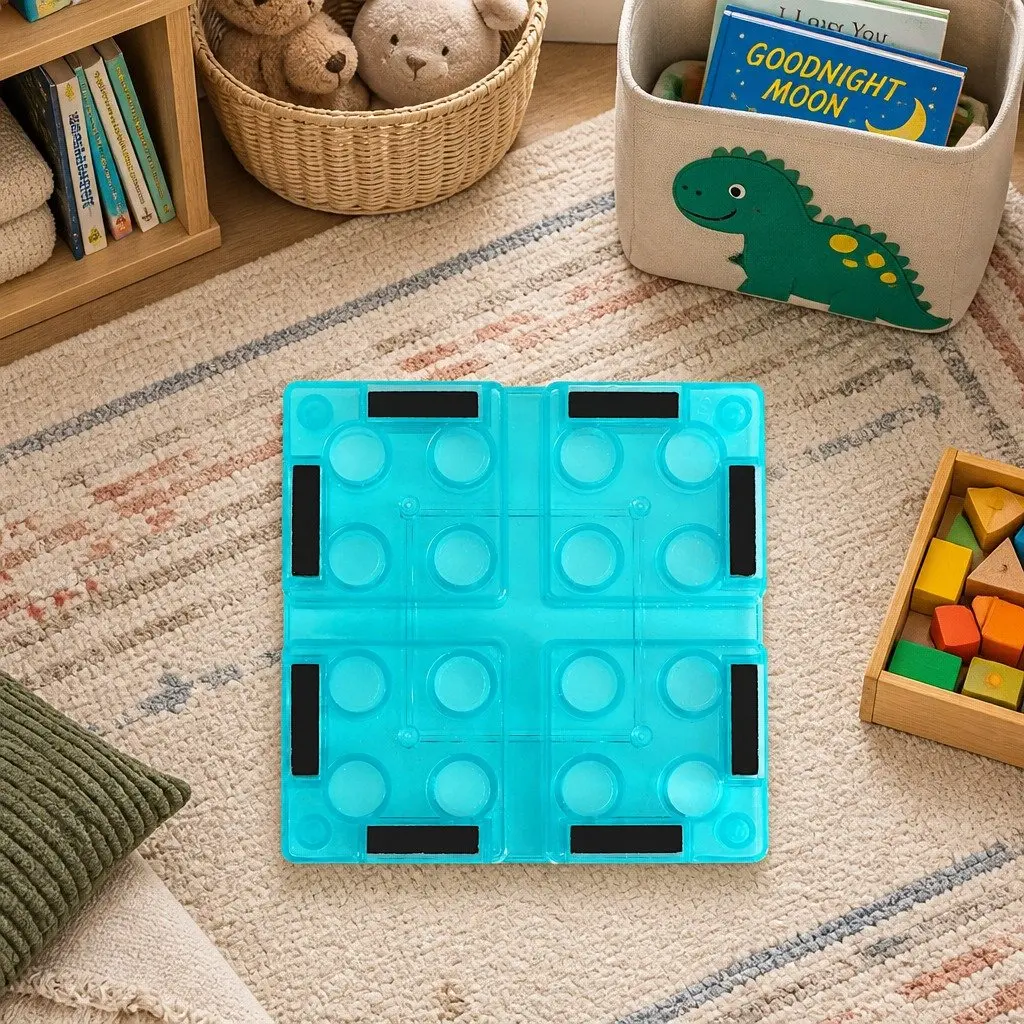 Magnetic Tiles Building Blocks Set Dinosaur Themed 63 Piece Multi-colour Educational Toy