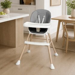 6-In-1 Baby High Chair Removable Tray Dining Seat Infant Feeding Booster Safety