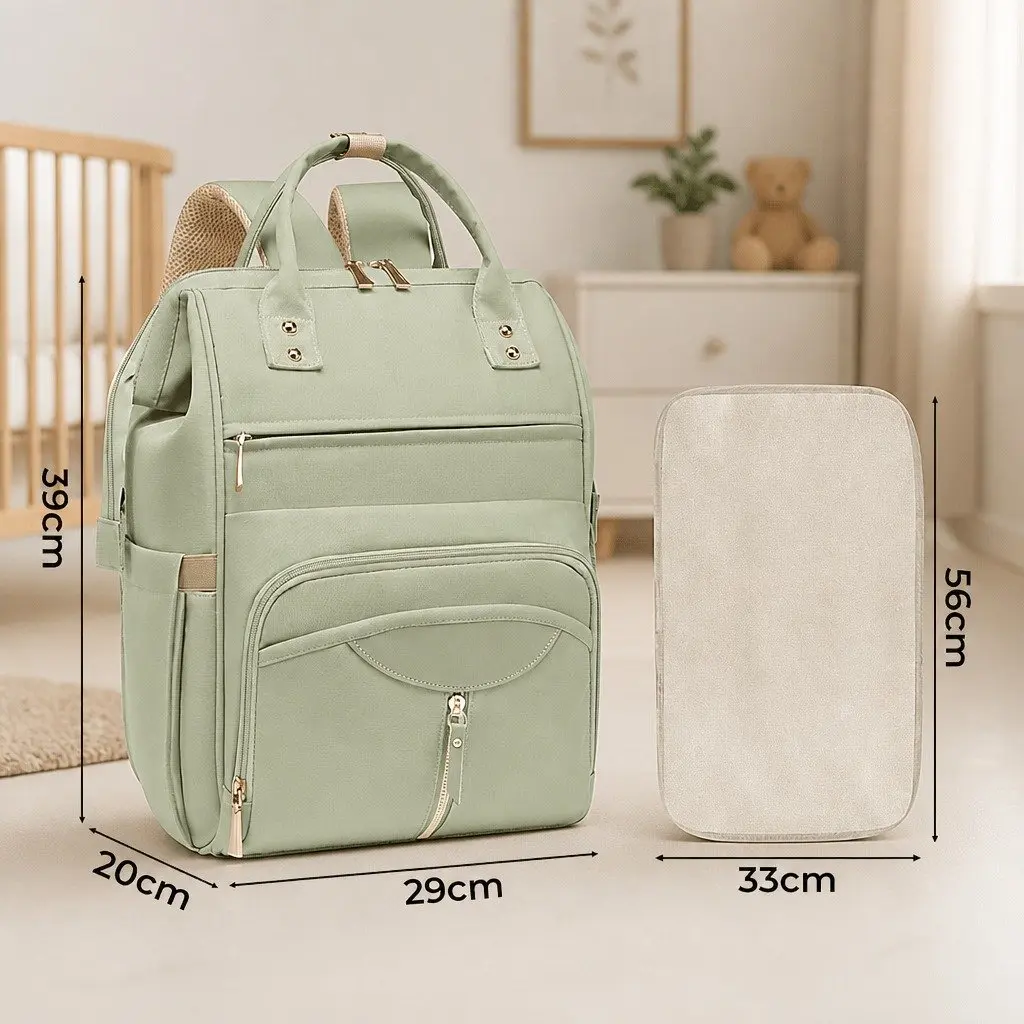 Mummy Backpack Nappy Diaper Bag Baby Travel Changing Pad Organizer Waterproof
