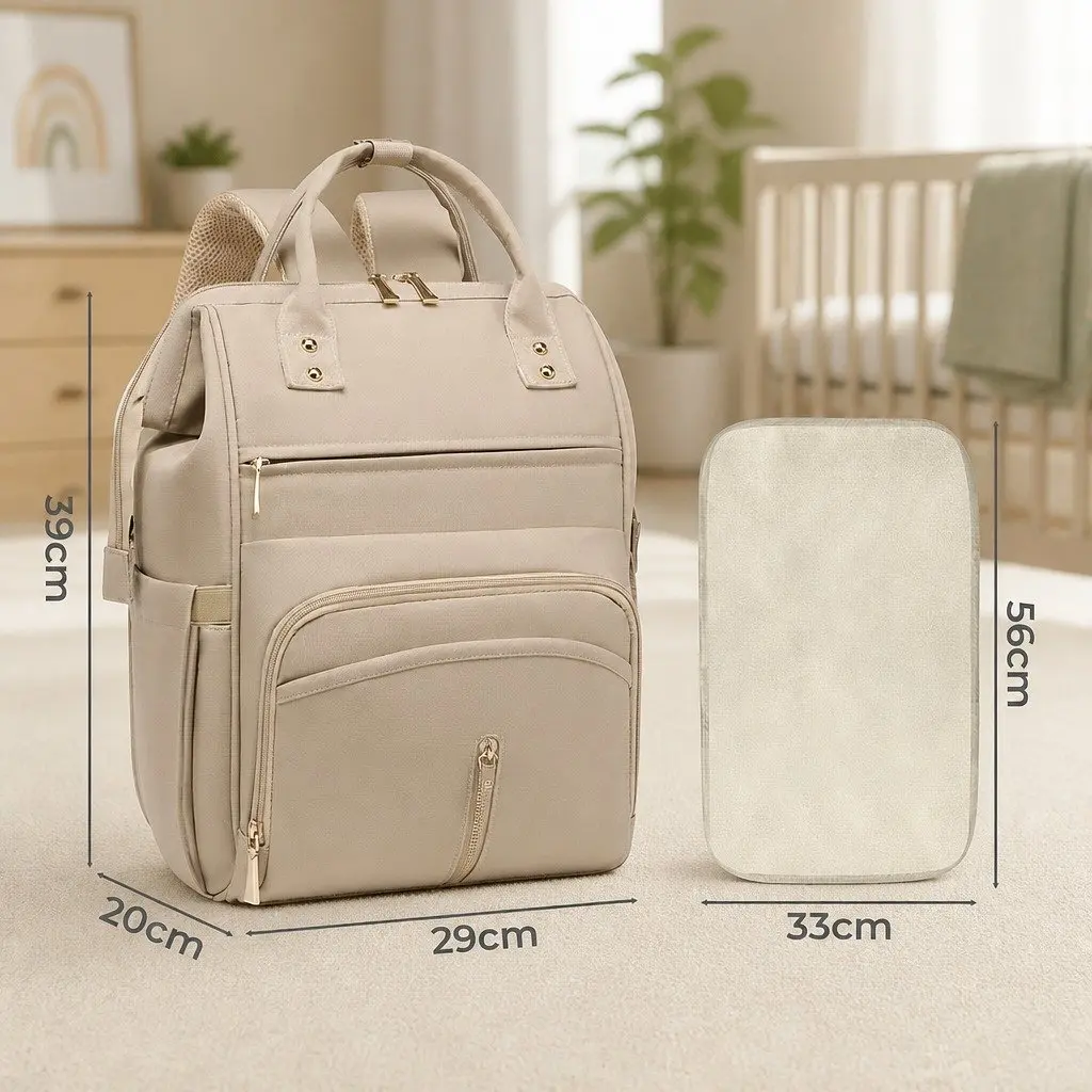 Mummy Backpack Nappy Diaper Bag Baby Travel Changing Pad Multifunctional