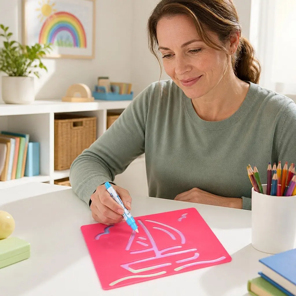 Kids Water Doodle Mat Reusable 150cm x 110cm Multi-colour Foldable Portable