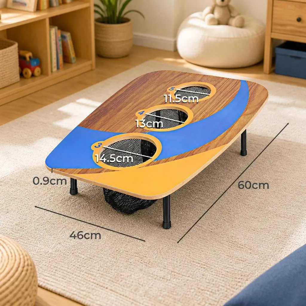 Kids Bean Bag Toss Game Set Cornhole Board Foldable Outdoor Indoor Play