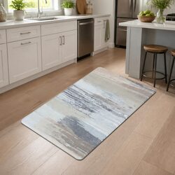 Kitchen Mat 45x75cm PVC Floor Rug Yellow Non-slip Cushioned Comfort Chef