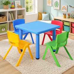 Kids Table and Chairs Set 5 Piece Study Desk Playset Children Furniture