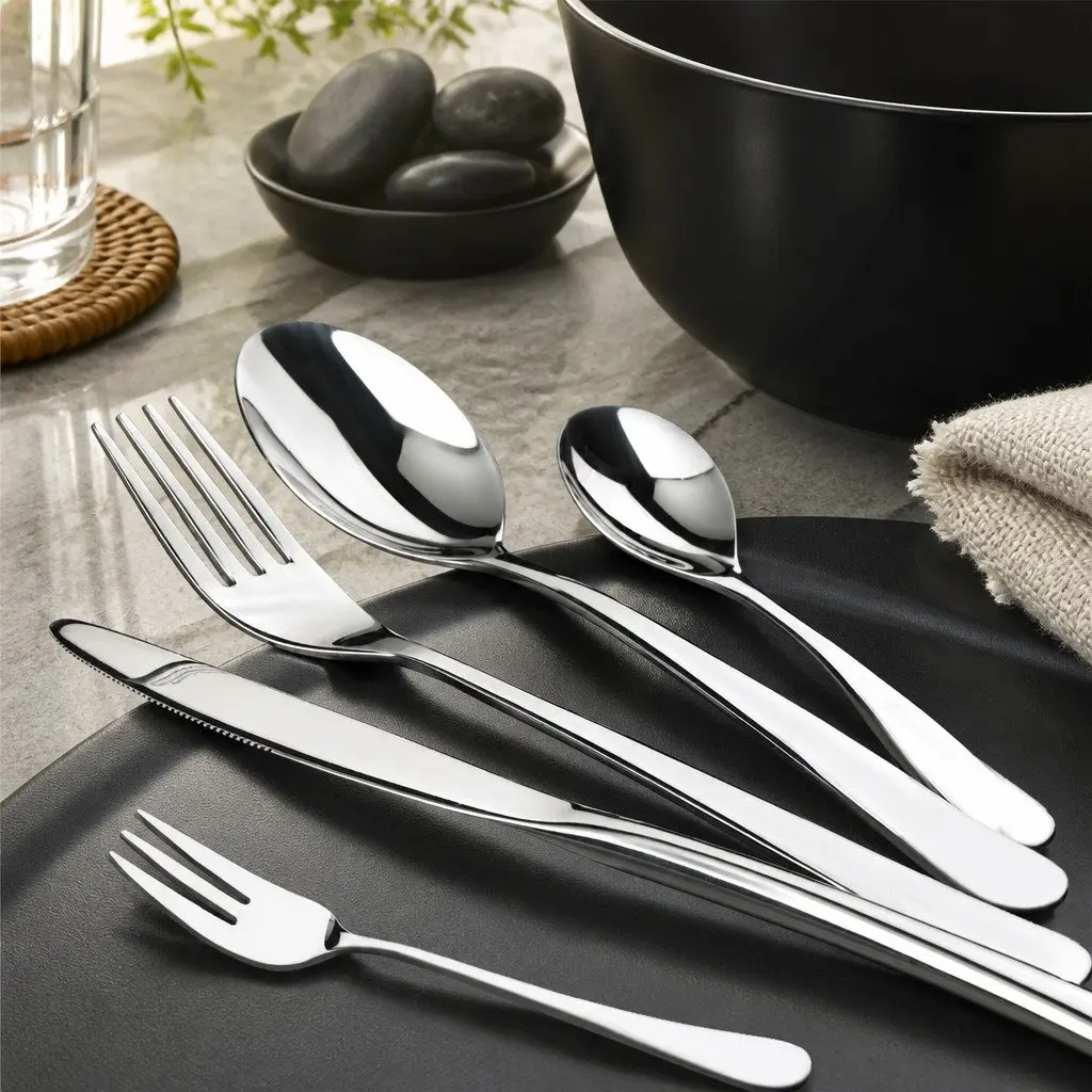 120 Piece Cutlery Set Stainless Steel Fork Knife Spoon Silver Dining Flatware