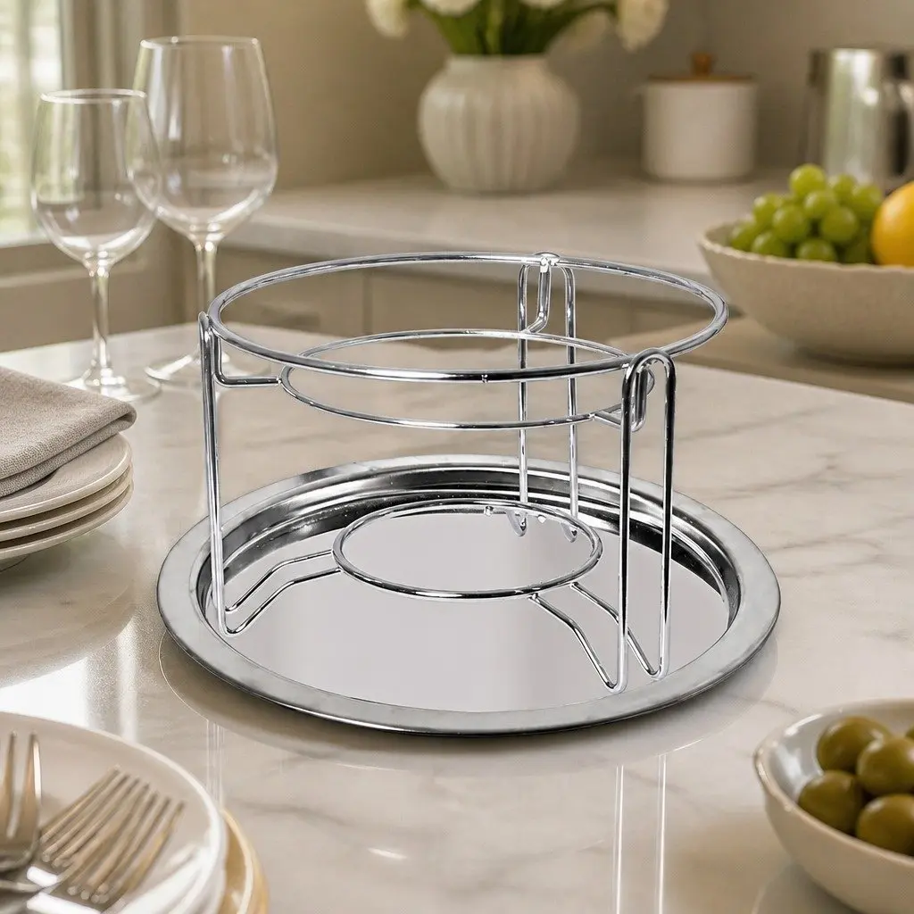 Fondue Set 12 Piece Stainless Steel Pot Burner Forks Silver