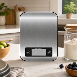 Digital Kitchen Food Scale 10kg LCD Display Stainless Steel Platform Tare