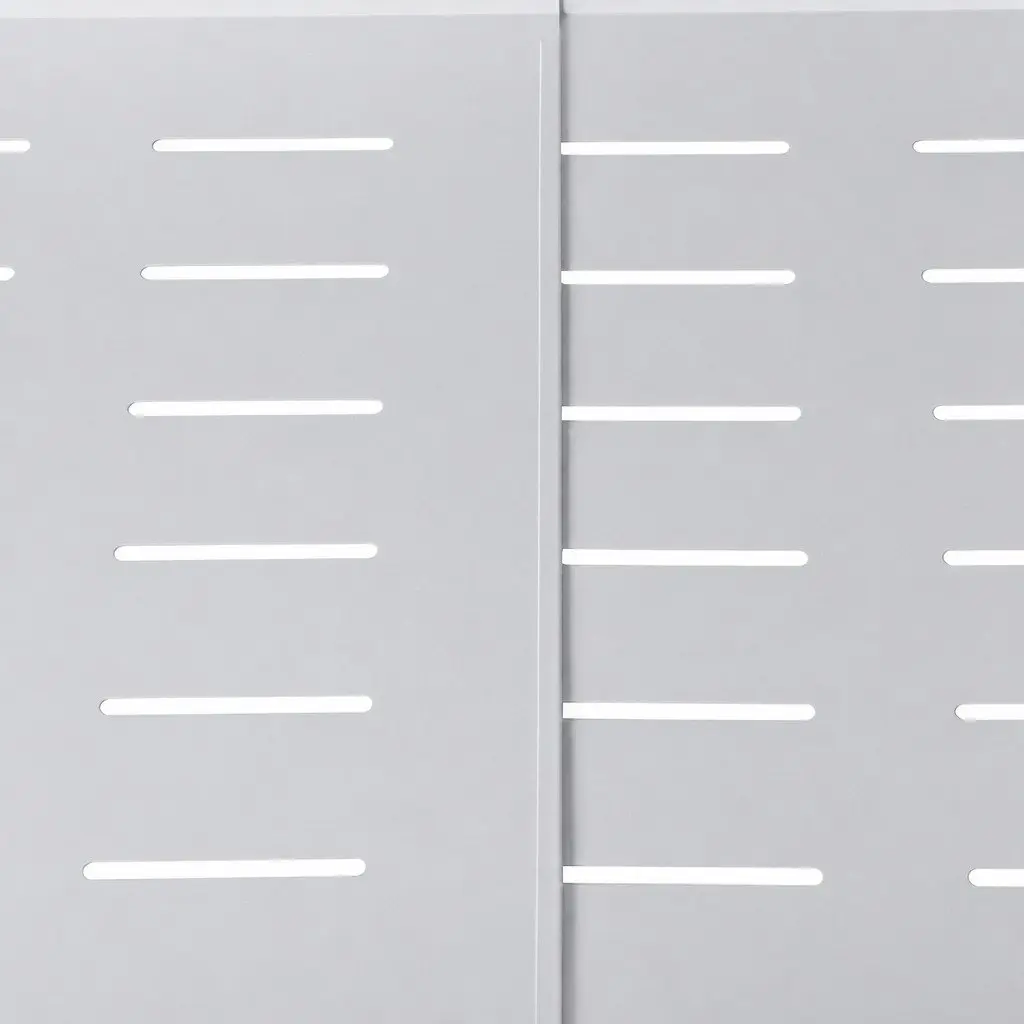 Pull Out Cabinet Organizer Drawer Shelf Adjustable Width 42cm Carbon Steel White 2 Piece