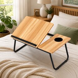 Laptop Desk Bed Table Foldable Portable Desktop Study Computer Workstation