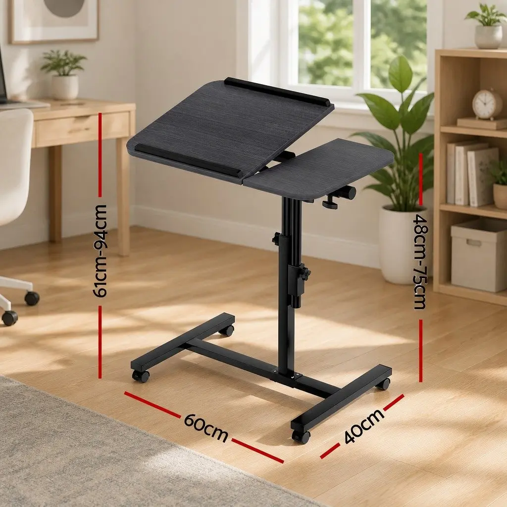 Laptop Stand Adjustable Height 60CM Rotating Tilting Black