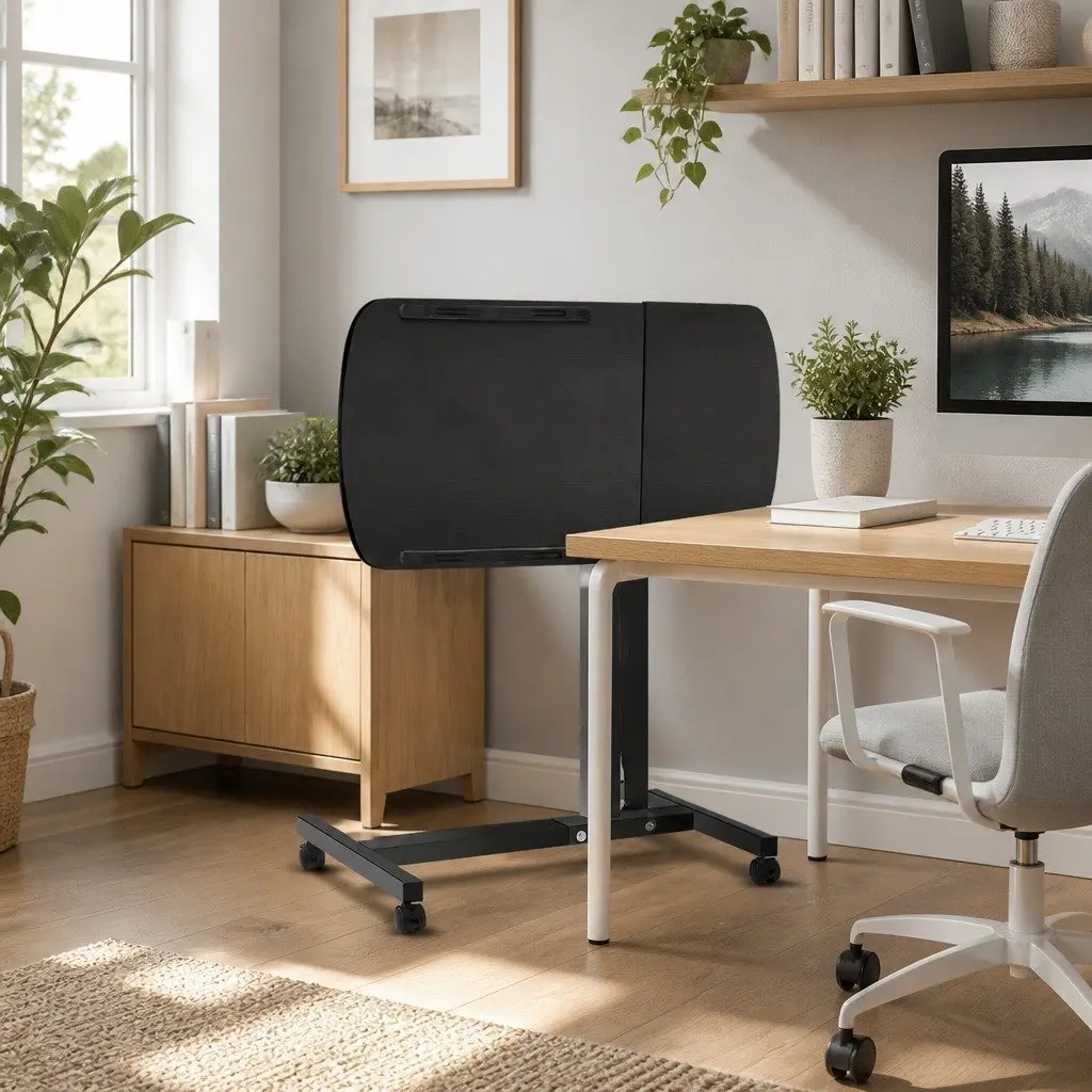 Laptop Stand Adjustable Height 60CM Rotating Tilting Black